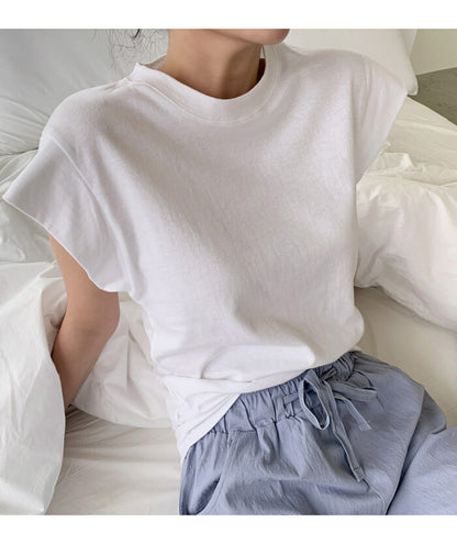 NANING9コラボ フレンチスリーブTシャツ
