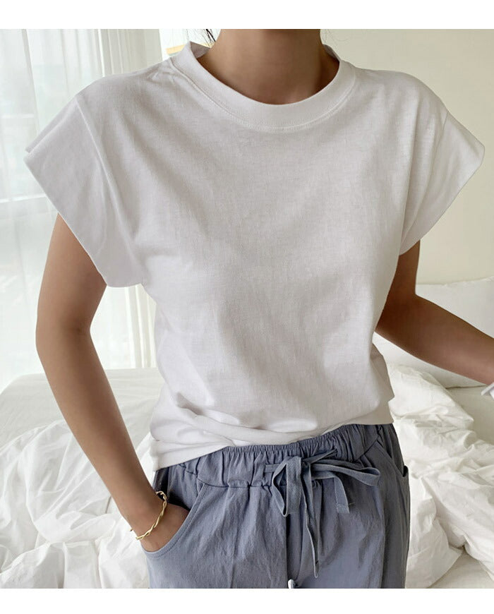 NANING9コラボ フレンチスリーブTシャツ