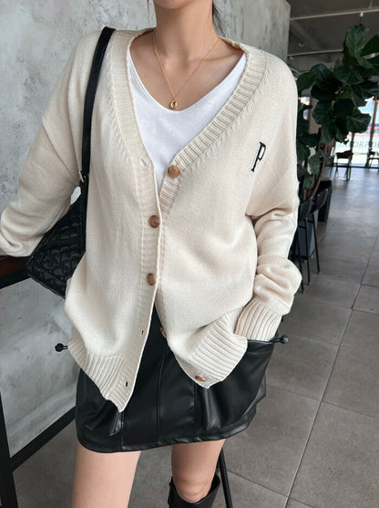 NANING9(ナンニング)センピオ オーバーサイズ ニット カーディガン