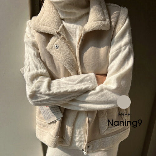 NANING9(ナンニング)コーエンボ ムートンベスト