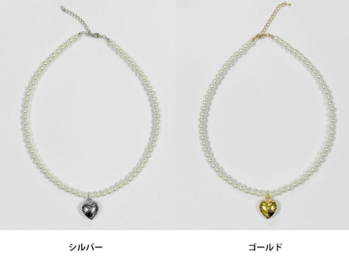 Secon'de secon(セカンドセカン)ミニハートパールネックレス