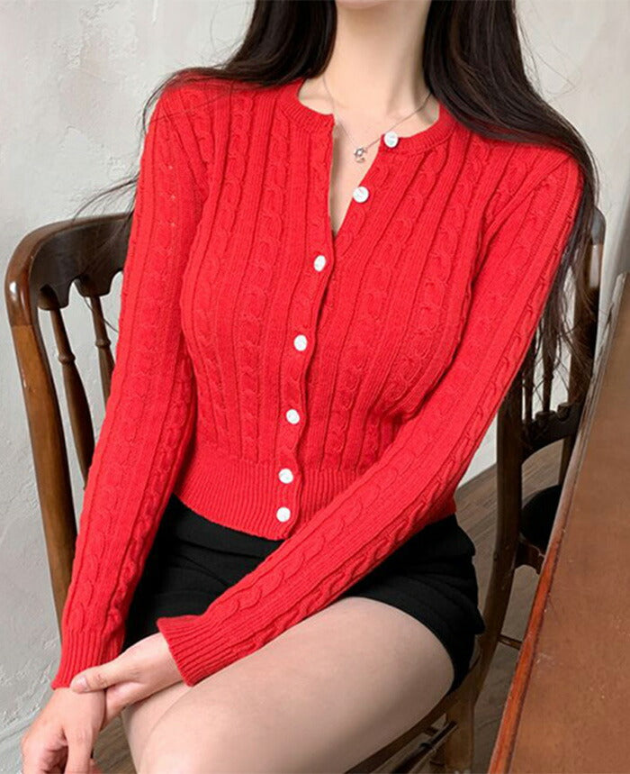 Secon'de secon(セカンドセカン)リバーツイスト cardigan