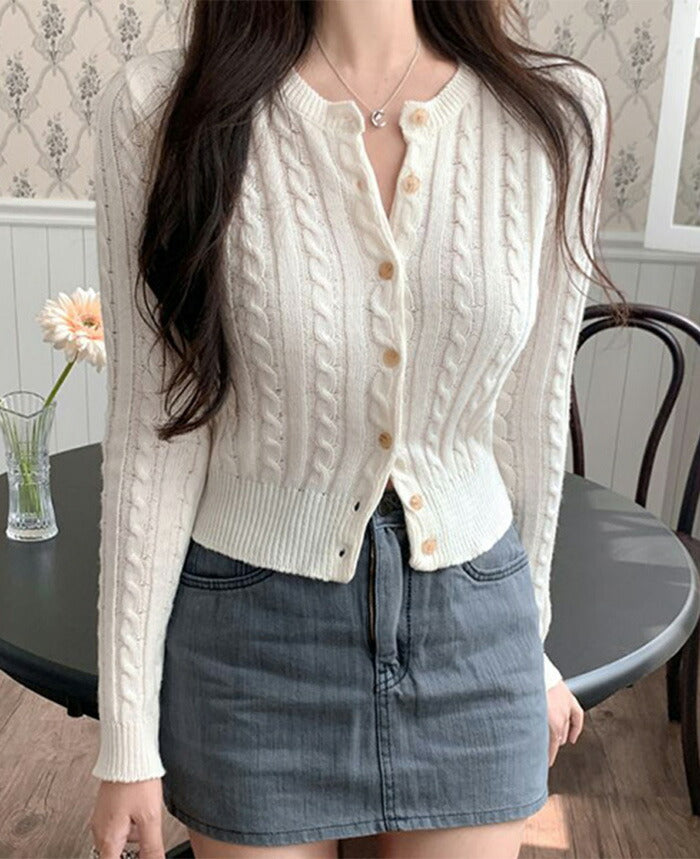 Secon'de secon(セカンドセカン)リバーツイスト cardigan