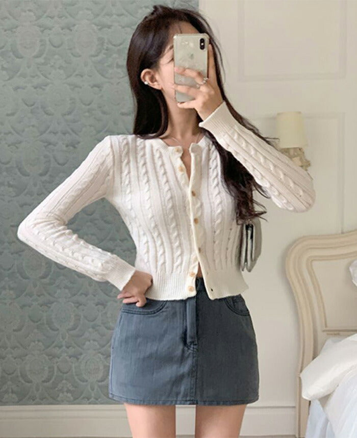 Secon'de secon(セカンドセカン)リバーツイスト cardigan