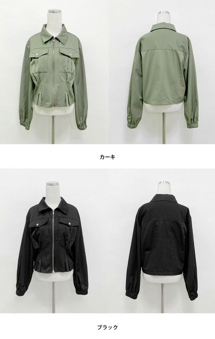 Secon'de secon(セカンドセカン)セミクロップフェイクレザージャケット