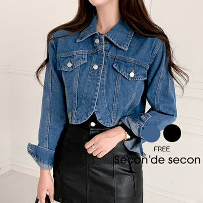 Secon'de secon(セカンドセカン)クロップデニムジャケット
