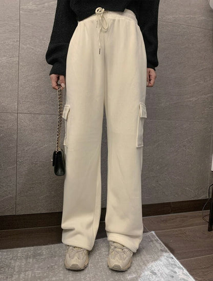 Secon'de secon(セカンドセカン)ボア裏地ウィンターカーゴバンディングワイドパンツ