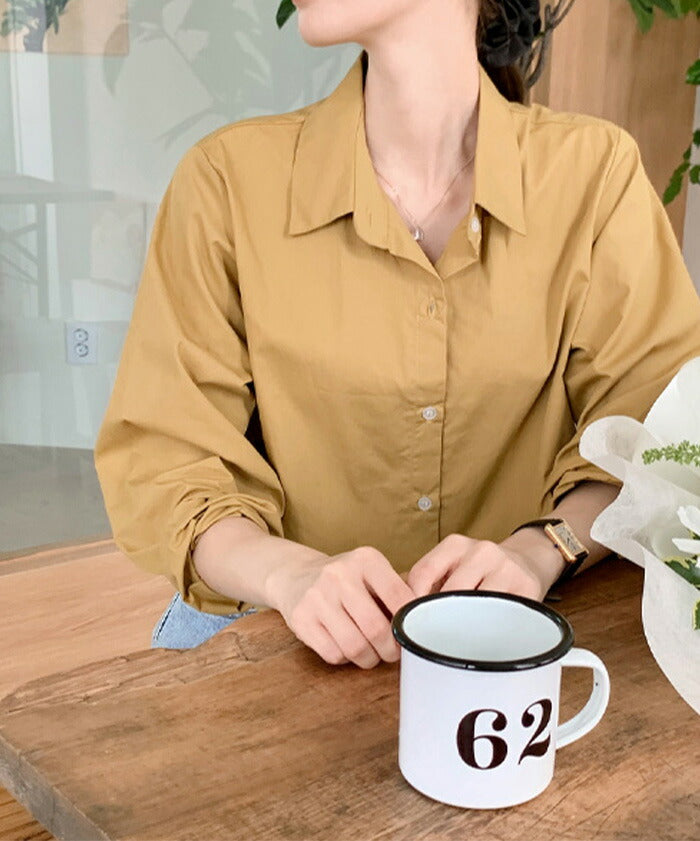 SHOPPERLAND(ショッパーランド)Standard Crop Long Sleeve Shirt