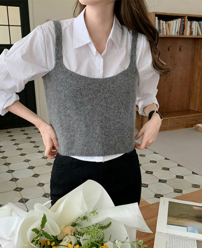 SHOPPERLAND(ショッパーランド)Standard Crop Long Sleeve Shirt