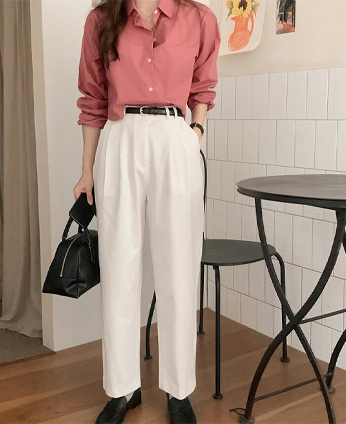 SHOPPERLAND(ショッパーランド)Standard Crop Long Sleeve Shirt