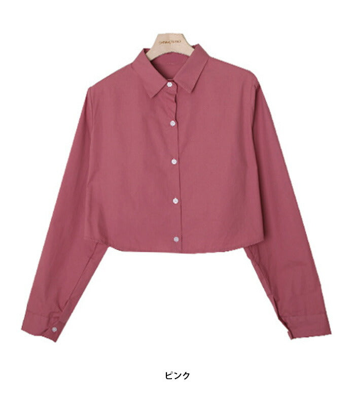 SHOPPERLAND(ショッパーランド)Standard Crop Long Sleeve Shirt