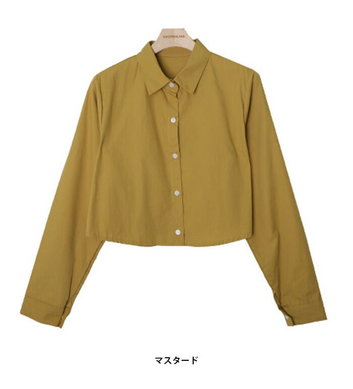 SHOPPERLAND(ショッパーランド)Standard Crop Long Sleeve Shirt