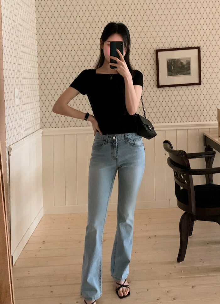 SHOPPERLAND(ショッパーランド)アシンメトリーオフショルダー半袖Tシャツ