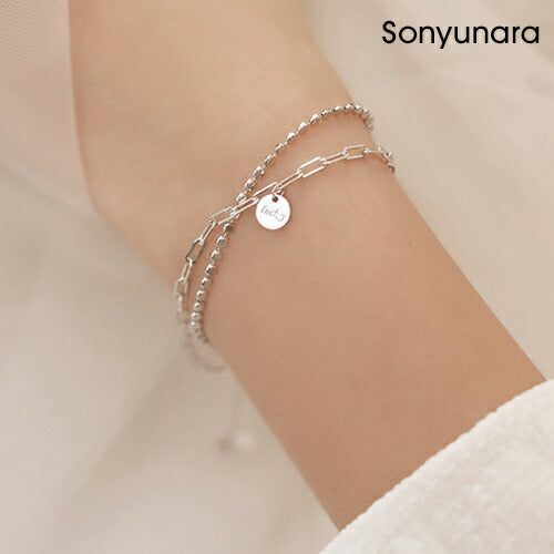 ■SONYUNARA(ソニョナラ)2連チェーンブレスレット