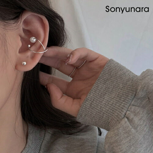 ■SONYUNARA(ソニョナラ)パールポイントイヤーカフ