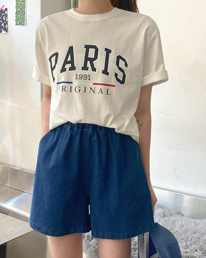 SONYUNARA(ソニョナラ)PARIS英文プリントTシャツ
