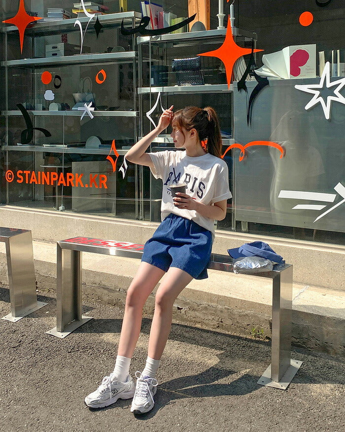 SONYUNARA(ソニョナラ)PARIS英文プリントTシャツ