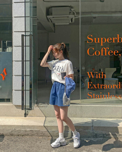 SONYUNARA(ソニョナラ)PARIS英文プリントTシャツ