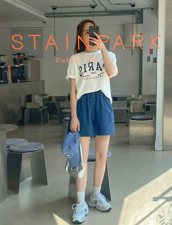 SONYUNARA(ソニョナラ)PARIS英文プリントTシャツ