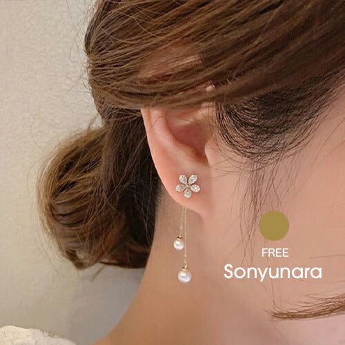 SONA(ソナ)フラワーパールピアス