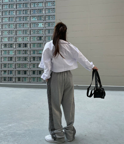 ULAN(ユーラン)(UNISEX) ラインストリングパンツ