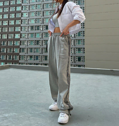 ULAN(ユーラン)(UNISEX) ラインストリングパンツ