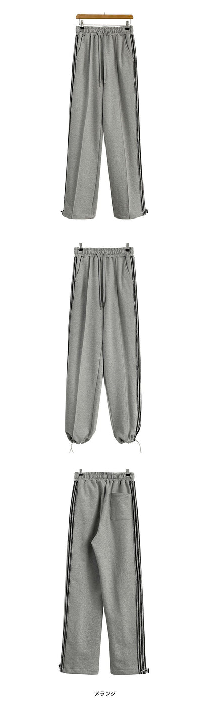 ULAN(ユーラン)(UNISEX) ラインストリングパンツ