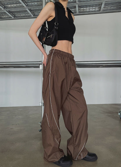 ULAN(ユーラン)(UNISEX) カービーシャインパイピングパンツ