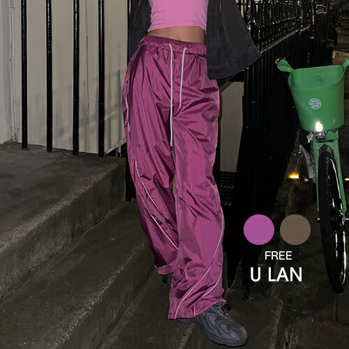 ULAN(ユーラン)(UNISEX) カービーシャインパイピングパンツ