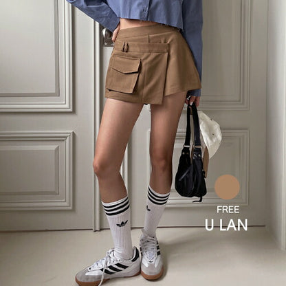 ULAN(ユーラン)ミューポケットラップショートパンツ