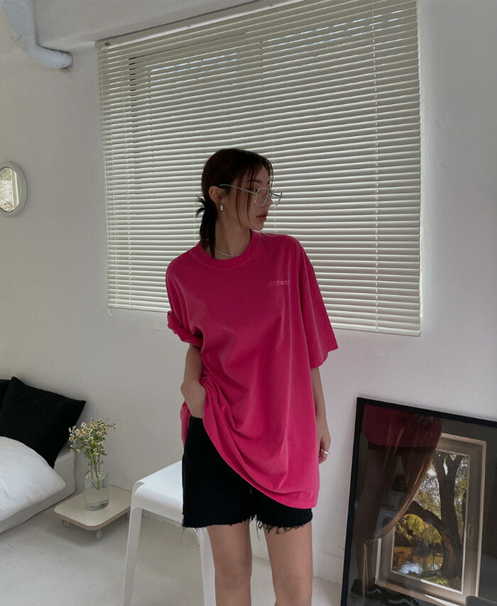ULAN(ユーラン)(UNISEX) ノンピグメントオーバー半袖Tシャツ