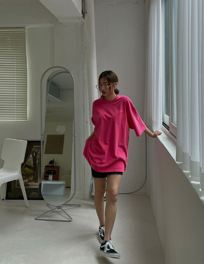 ULAN(ユーラン)(UNISEX) ノンピグメントオーバー半袖Tシャツ