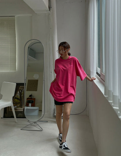 ULAN(ユーラン)(UNISEX) ノンピグメントオーバー半袖Tシャツ