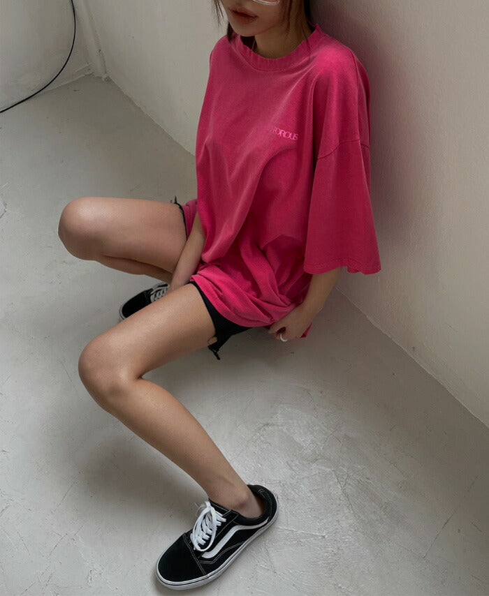 ULAN(ユーラン)(UNISEX) ノンピグメントオーバー半袖Tシャツ