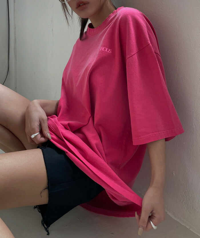ULAN(ユーラン)(UNISEX) ノンピグメントオーバー半袖Tシャツ