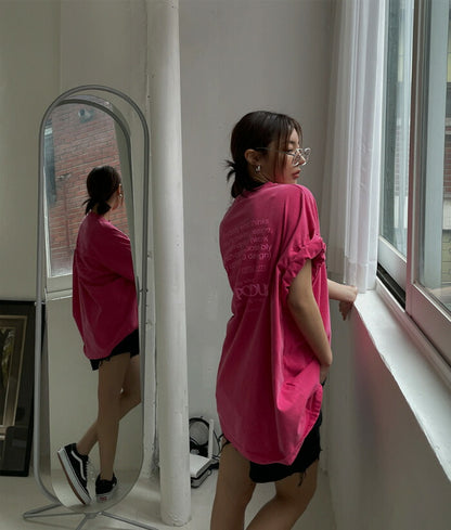 ULAN(ユーラン)(UNISEX) ノンピグメントオーバー半袖Tシャツ