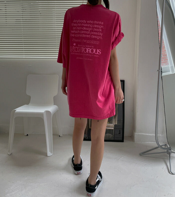 ULAN(ユーラン)(UNISEX) ノンピグメントオーバー半袖Tシャツ