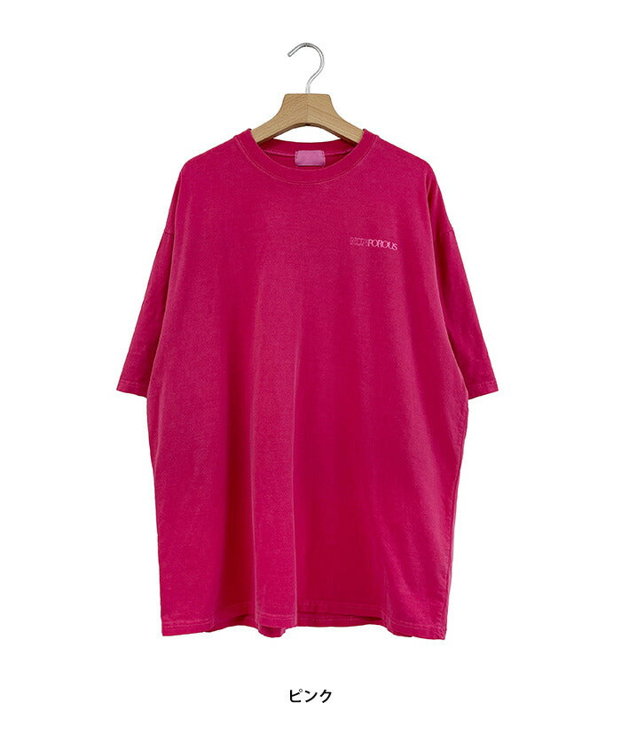ULAN(ユーラン)(UNISEX) ノンピグメントオーバー半袖Tシャツ