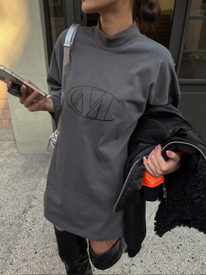 ULAN(ユーラン)(UNISEX) MCハーフネックオーバー半袖Tシャツ
