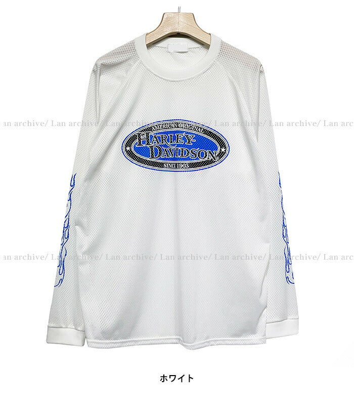 ULAN(ユーラン)(UNISEX) ハーレーマッシュマンツーマンTシャツ