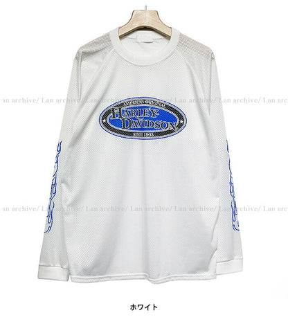 ULAN(ユーラン)(UNISEX) ハーレーマッシュマンツーマンTシャツ