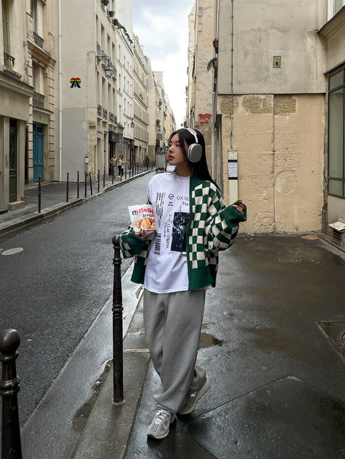 ULAN(ユーラン)コレクトバーコードオーバー半袖Tシャツ